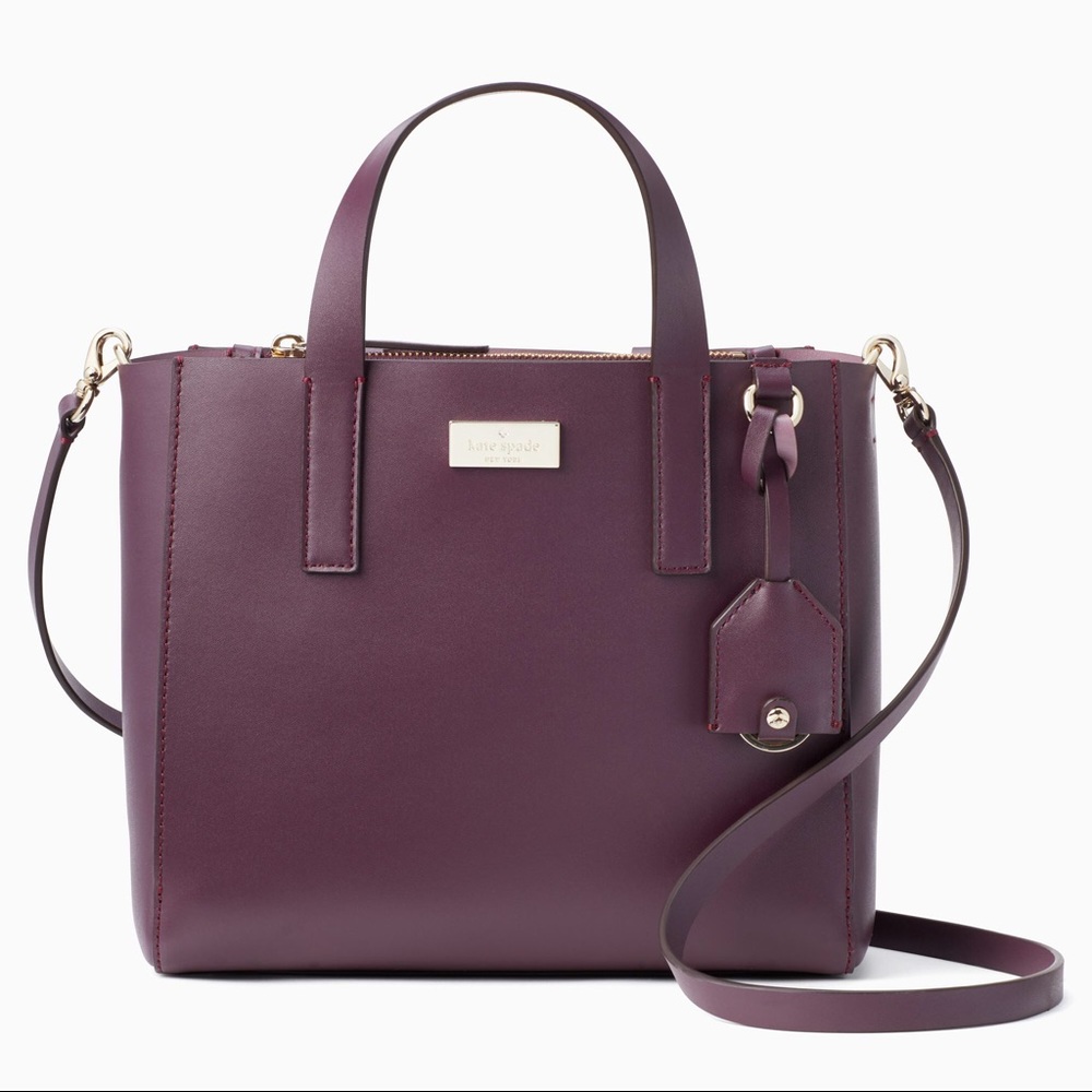 Kate spade mini nelle crossbody deep plum